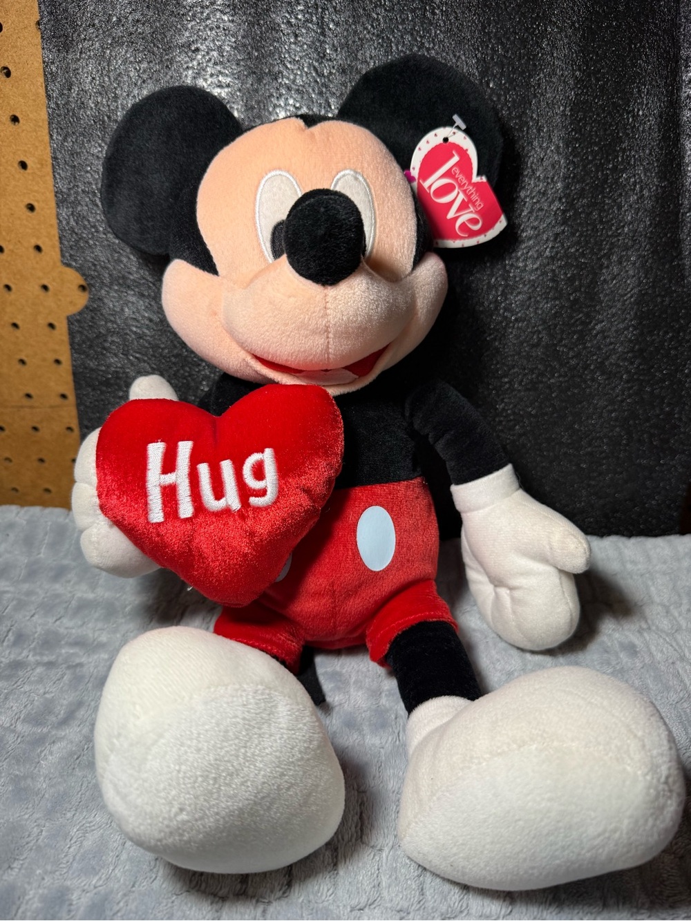 Disney Plush Character in Red, Black, White
